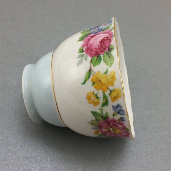 Vintage Colclough Teacup and Saucer Set Flowers Pale Blue - Picture 4 of 10